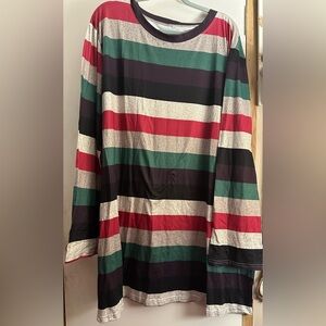 Striped Multicolor Long Sleeve Top